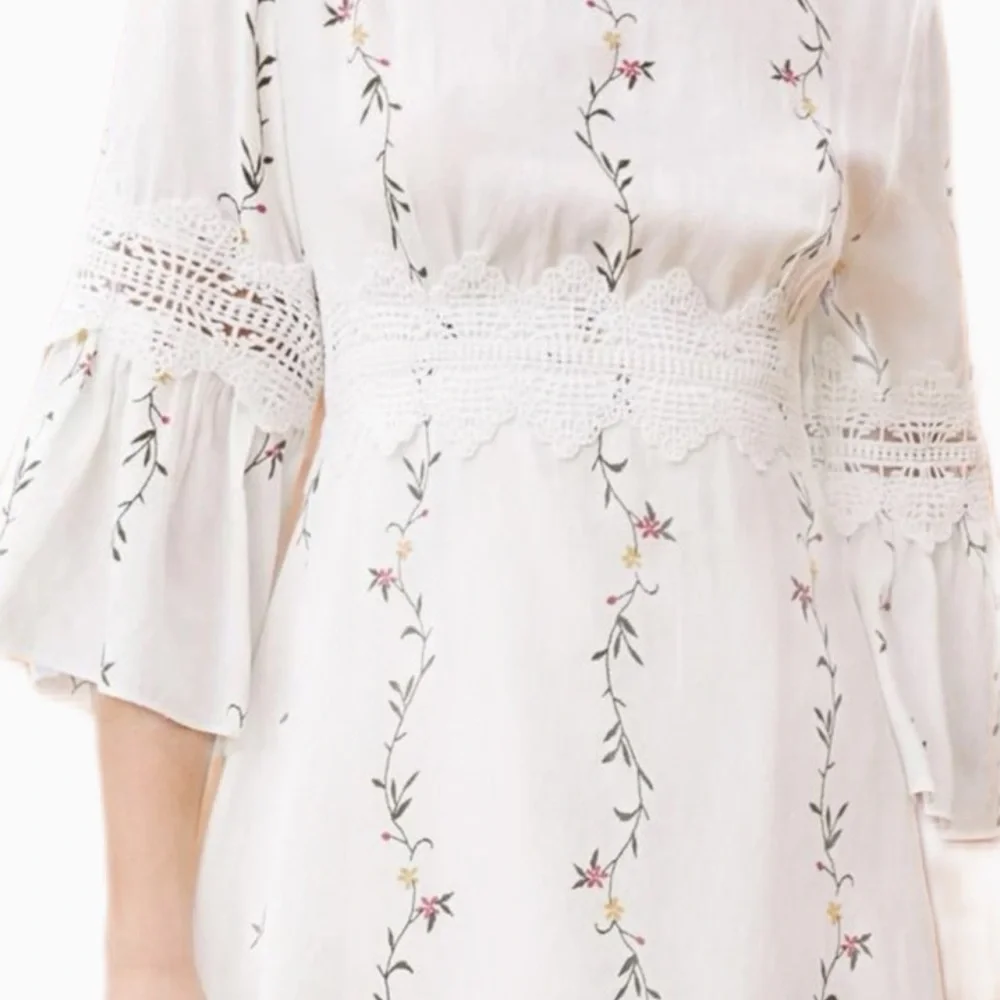 $8~SHEIN White BOHO Dress~NWOT~Size M. $8 WHEN BUNDLED WITH 3 OR MORE - Picture 11 of 11